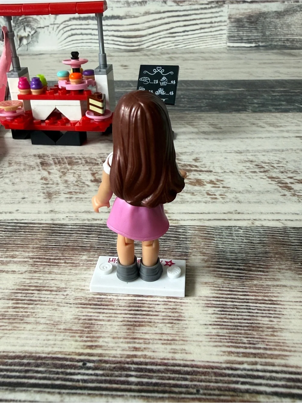 Mega Bloks AMERICAN GIRL Doll GRACE Pastry Cart Set w Figure Manual MISSING 1 pc